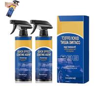 Quick Effect Coding Agent for Cars, Shine Protection Quick Effect Coating Agent for Cars Enthusiasts, Versatile Oil Film Emulsion Cleaner & Waterless (2pcs)