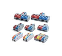 Quick Electrical Connectors Compact Push-in Conductor SPL Splitter Wiring Cable Connector Butt Terminal Block AWG28-12 NWPNLXEA(SPL-122 5PCS)