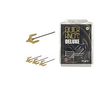 Quick Knot® Deluxe | Pince pour chevaux | Convient pour chevaux et poneys | Réutilisable (Marron, XL)