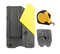 Quick Lock Tape Measure Clip - ABS Standard Size | Tape Measure Holder for Tool Belt, Secure Locking Holder Accessory, Construction Carpenter Tool Carrier, Work Utility Clip | Work Support