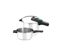 Monix Autocuiseurs Quick Rapides - Lot 2 (4 L + 6 L) - Acier inox 18/10, Induction incluse