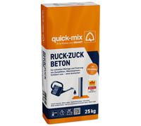 Quick-Mix RuckZuck Béton 10 Kg Mortier Prêt À L'Emploi Béton Rapide