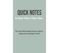 Quick Notes: To Chart When I Have Time