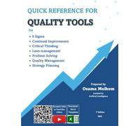 Quick Reference for Quality Tools: for •6 Sigma •Continual Improvement •Critical Thinking •Lean management •Problem Solving •Quality Management •Strategy Planning