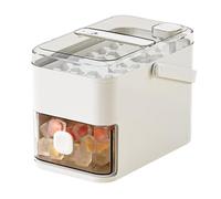 Quick Release Ice Tray - 56-Cavity Double-Layer Storage Bin, Ice Tray With Box and Press Lid, Square Cube Mold, Storage Bin Set for Whiskey Bourbon Chilling and Cocktails