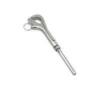 Quick Release Pelican Hook - 3.75in Self-Lock Stainless Mooring Chain Ring