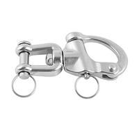 Quick Release Swivel Eye Snap Boat Shackle Stainless Steel Marine Yacht Sailing (22 * 128mm)