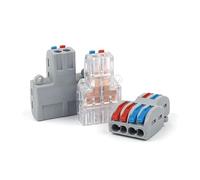 Quick Splicing Cable Connector Wire Connector Push-in Conductor Lever Crimp Terminal Block Butt Connectors SPL NWPNLXEA(10PCS D2-2O)