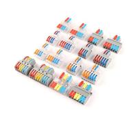 Quick Splitter 2 In 4/6 Out 3 in 6/9 out Wire Connector Wiring Cable Connector Push-in Conductor Terminal Block NWPNLXEA(NC-636,25PCS)