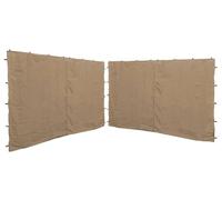 QUICK STAR 2 Panneaux latéraux avec Zip 400/300x197cm pour Pavillons 3x4m paroi latérale Beige RAL 1001