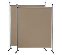 QUICK STAR 2 pièces Paravent 150 x 190 cm Séparateur de Tissu Jardin Balcon Écran de confidentialité partition Beige