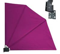 Quick Star Brise-Vue pour Balcon, 115 x 115 cm, Beie, avec Support Mural et Housse de Protection