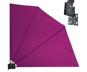 Quick Star Brise-Vue pour Balcon, 115 x 115 cm, Beie, avec Support Mural et Housse de Protection