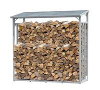 QUICK STAR Étagère en Aluminium pour Bois de cheminée 143 x 70 x 145 cm 1,4 m³