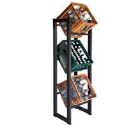 QUICK STAR Étagère pour 3 caisses à boissons 39 x 30 x 140 cm