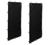 QUICK STAR Kit de Protection Contre Les intempéries 66 x 108 cm 2 côtés pour étagères à Bois de cheminée T/H 70 x 145 cm