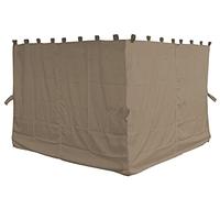 Quick-Star Lot de 4 Panneaux latéraux pour tonnelle Nizza Sable 3 x 4 m