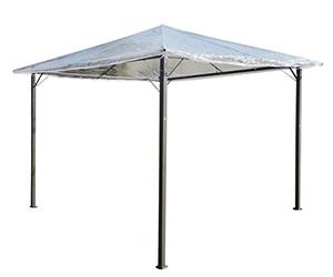 QUICK STAR Nice Bâche de Protection étanche pour tonnelle Transparent 3 x 3 m