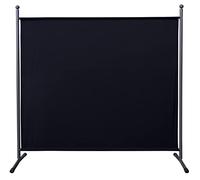QUICK STAR Paravent 180 x 178 cm Séparateur de Tissu Jardin Balcon Écran de confidentialité partition Noir