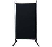 QUICK STAR Paravent 180 x 78 cm Séparateur de Tissu Jardin Balcon Écran de confidentialité partition Noir