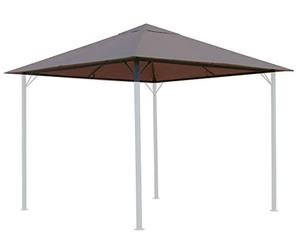 QUICK STAR Toit de Rechange 250 g pour pavillon de Jardin 3 x 3 m Taupe/Gris Beige RAL 7006 Antique