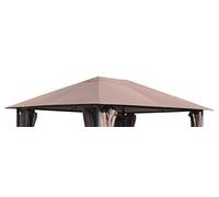 Quick Star Toit de Rechange 250 g pour tonnelle de Jardin Taupe/Beige RAL 7006 - Housse de Rechange