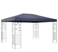 Quick-Star Toit de Rechange pour pavillon de Jardin Gris 3 x 4 m