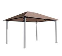 Quick-Star Toit de Rechange pour tonnelle Paris Taupe 3 x 4 m