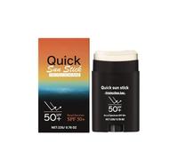 Quick Sunstick Protection Bar - Stick solaire mat - stick solaire 50 visage - Stick Solaire Invisible SPF50+, Protection Très Haute - Protège - Anti-âge - Application facile - Texture non grasse