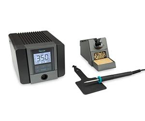 Quick TS1200 Station de soudage ESD réglable numériquement 120 W avec fer à souder avec panne à souder rapide de 1 mm et accessoires Station de soudage SMD pour l'industrie, le laboratoire, l'école et