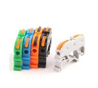 Quick Wire Connector 211 Din Rail Type Press Terminal Instead Of UK2.5B Compact Splicing Conductor Cable Terminal Block SPL NWPNLXEA(211BL,10PCS)