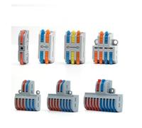 Quick Wire Connector Cable Led Strip Connectors Spring Compact Wiring Conductor Terminal Block Connection NWPNLXEA(D3-3M 10PCS)