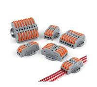 Quick Wire Connectors Compact Splicing Wiring Cable Connections With Fix Hole Push-in Conductor Terminal 0.08-4.0mm2 NWPNLXEA(NC-22G-3,25PCS)