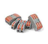 Quick Wire Connectors push-in Spring splicing Butt Wiring Connection Electrical Compact Cable Connector Junction box 2/3/4/5Pin NWPNLXEA(NC-222)