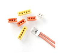 Quick wire splicing Connector 2/3/5 pin 20-14 Compact Push-in Conductor Wiring Connector Terminal Block 0.5-2.5mm2 NWPNLXEA(NC-205,10PCS)