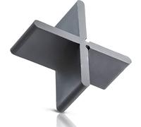 QUICK2FIX Lot de 100 croisillons à joints professionnels pour dalles de terrasse Largeur 4 mm Hauteur 20 mm Fabriqué en Allemagne Largeur de joint 20 mm Hauteur 20 mm, Noir, 4mm Fugenbreite 20mm Höhe