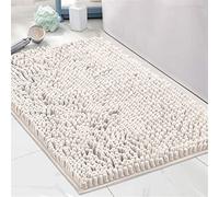 QuickDNonSlip Tapis de bain épais en microfibre extra douce lavable en machine Ivo50 x 80 cm Parfait pour la décoration de la maison