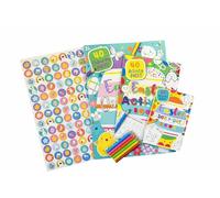 Quickdraw Supplies Ensemble de livres d'activités de Pâques pour enfants - Pages de coloriage, autocollants, puzzles point à pois et crayons - Pack d'artisanat A4 pour enfants pour sacs de fête