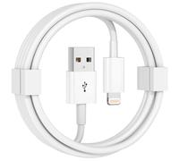 Quickeep Apple Carplay Câble USB A vers Lightning pour iPhone 14,14 Pro Max, 13, Plus, SE 2e/12/11/XS/XR, blanc, 0,9 m