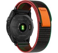 Quickfit 26 Mm Bracelet Pour Garmin Fenix 8 51 Mm/7X Pro Solar/7X Pro/7X/6X Pro/6X/5X Plus/5X, Nylon Trail Bracelet Pour Garmin Fenix 3/3Hr, Enduro 3/2, Epix Pro/Tactix Delta, Mosaïque