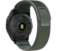 Quickfit 26 Mm Bracelet Pour Garmin Fenix 8 51 Mm/7X Pro Solar/7X Pro/7X/6X Pro/6X/5X Plus/5X, Nylon Trail Bracelet Pour Garmin Fenix 3/3Hr, Enduro 3/2, Epix Pro/Tactix Delta, Vert