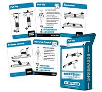 QuickFit Cartes d'exercice Poids corporel - Cartes de Fitness avec Plus de 50 séances d'entraînement de Poids corporel.