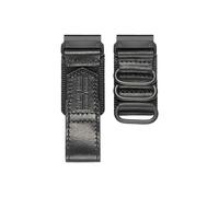 Quickfit En Cuir For Bracelets De Montre For Garmin, Sangles À Boucle Extérieure 20mm 22mm 26mm Adaptées For Fenix 7 7X Précurseur Solaire Vivoactive(HGA137-BLK,20MM_M 190MM TO 260MM)