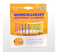 Quicklight Lot de 12 bougies d'anniversaire avec réaction magique en chaîne