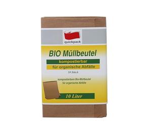 Quickpack 78513 Sacs poubelle écologiques Vert 20/16 x 35 cm