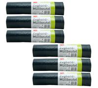 Quickpack Embrasse Sac-Poubelle 6 x 10 Pcs 120L Indéchirable - Flüssigkeitsdicht