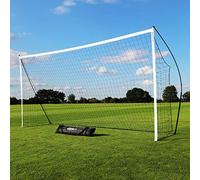 QUICKPLAY KICKSTER Cage de Foot Enfant - But de Football Enfant - Kit Entraînement Football pour Enfants et Adultes - Cage Foot Extérieur et Intérieur - Taille 480×210cm - Montage Rapi