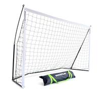 QUICKPLAY KICKSTER Cage de Foot Enfant - But de Football Enfant - Kit Entraînement Football pour Enfants et Adultes - Cage Foot Extérieur et Intérieur - Taille 240×150cm - Montage Rapi