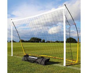 QUICKPLAY Kickster Objectif Amusant 2.4 x 1.5M | Le But Initial du Kickster | Objectif de Football Portable pour le Jardin ou le Parc | Comprend Filet de Football et Sac de Transport [Objectif Unique]