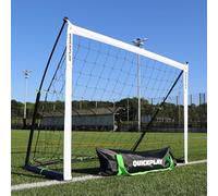 QUICKPLAY Kickster Pro But de football et poids de base pour entraînement de football Elite sur gazon, sols durs ou gazon [but unique] (1,8 x 1,2 m)